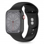 Tech-Protect Λουράκι σιλικόνης για Apple Watch 4/5/6/7/8/9/SE και Ultra 1/2 (42/44/45/49 mm), Μαύρο