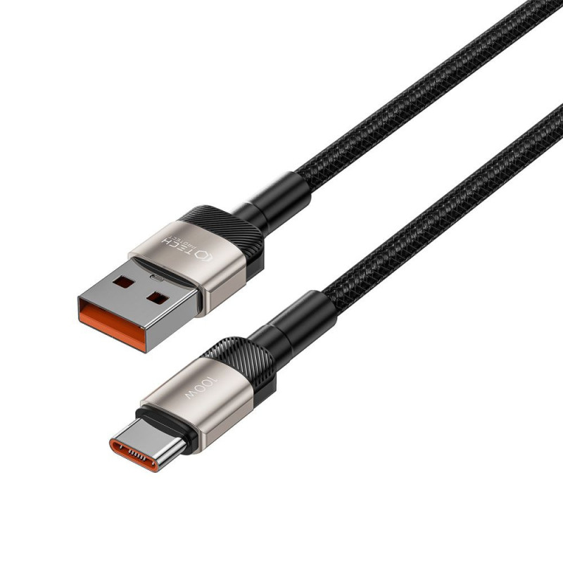 Tech-Protect UltraBoost Evo καλώδιο USB-A / USB-C 100W 5A 200cm Titanium