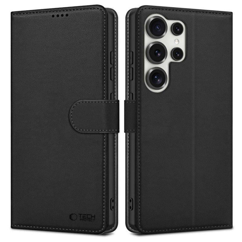 Θήκη πορτοφόλι Tech-Protect για Samsung Galaxy S25 Ultra, μαύρη