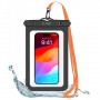 Tech-Protect UWC9 Universal Waterproof Case 8.9", Μαύρη/Πορτοκαλί
