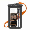 Tech-Protect UWC9 Universal Waterproof Case 8.9", Μαύρη/Πορτοκαλί