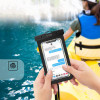 Tech-Protect UWC9 Universal Waterproof Case 8.9", Μαύρη/Πορτοκαλί