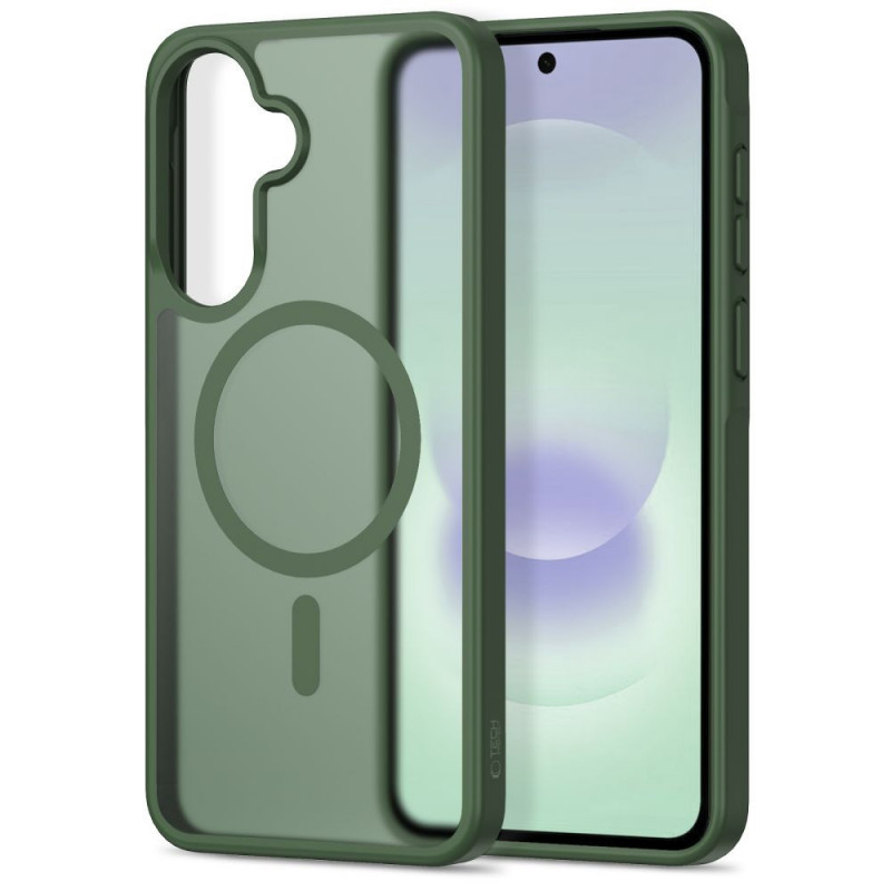 Θήκη Tech-Protect Magmat MagSafe για Samsung Galaxy A36 / A56 / A37 5G, ματ πράσινο