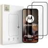 Tech-Protect Glass Fit+ Motorola Moto G67 / G77 Μαύρο Γυαλί (2 τεμ.)