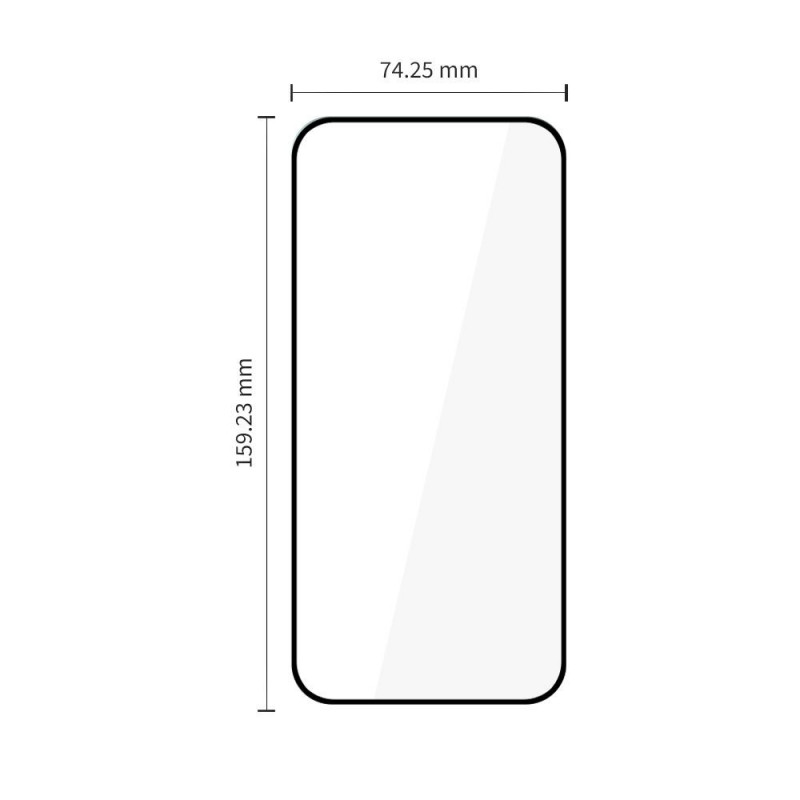Tech-Protect Glass Fit+ Motorola Moto G67 / G77 Μαύρο Γυαλί (2 τεμ.)