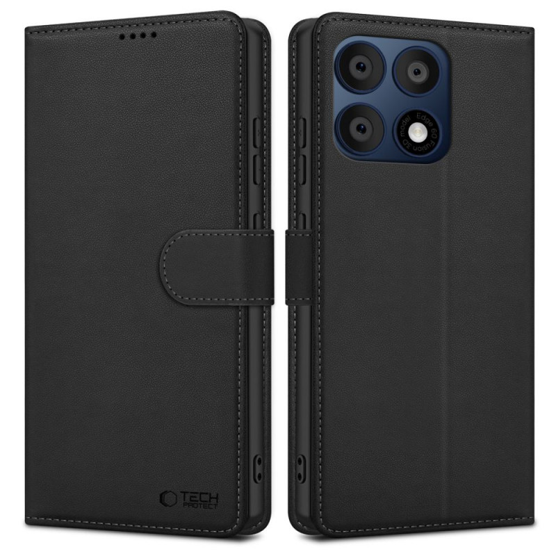 Θήκη πορτοφόλι Tech-Protect για Motorola Edge 70 Pro 5G, μαύρη