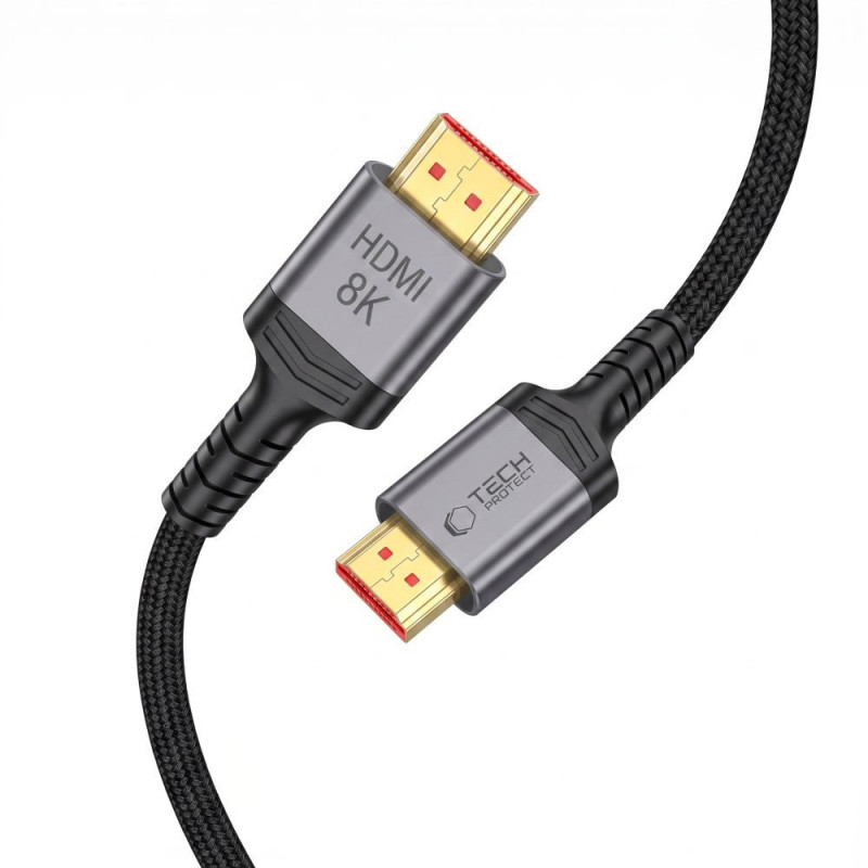 Καλώδιο HDMI 2.1 Tech-Protect UltraBoost THP5553, 4K 120Hz, 8K 60Hz, 100 cm, μαύρο
