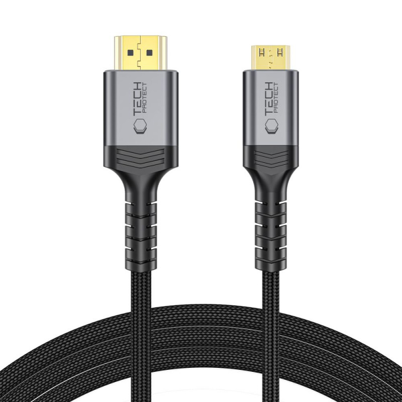 Tech-Protect UltraBoost Mini καλώδιο HDMI σε HDMI 2.1, 8K 60Hz, 200 cm, μαύρο