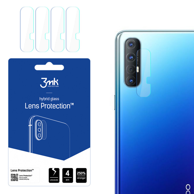 3MK Lens Protection Προστασία Φακού Κάμερας για Oppo Reno 3 Pro (4 τεμάχια), 3MK1517