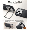 Θήκη ESR Leather Kickstand MagSafe για Apple iPhone 17 Pro / 18 Pro, Μαύρη