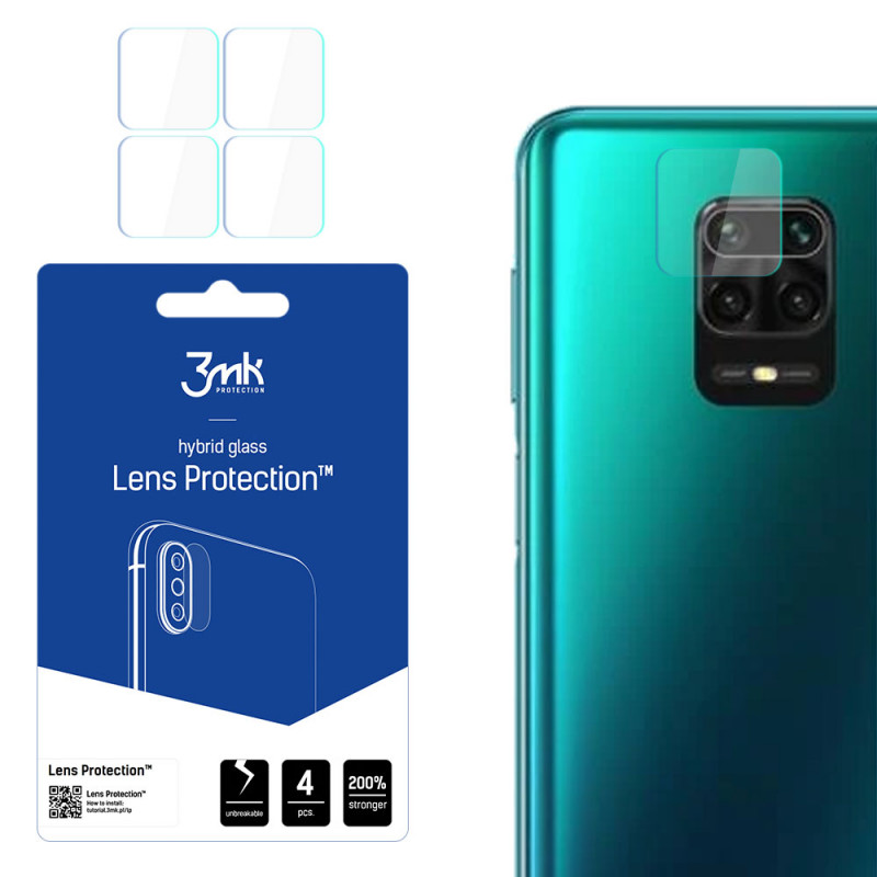 3MK Lens Protection Προστατευτικό Φακού Κάμερας για Xiaomi Redmi Note 9 Pro Max (4 τεμ.)