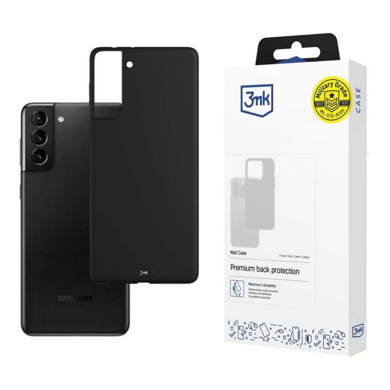 Θήκη 3MK Matt Case για Samsung Galaxy S21+ Plus 5G, μαύρη