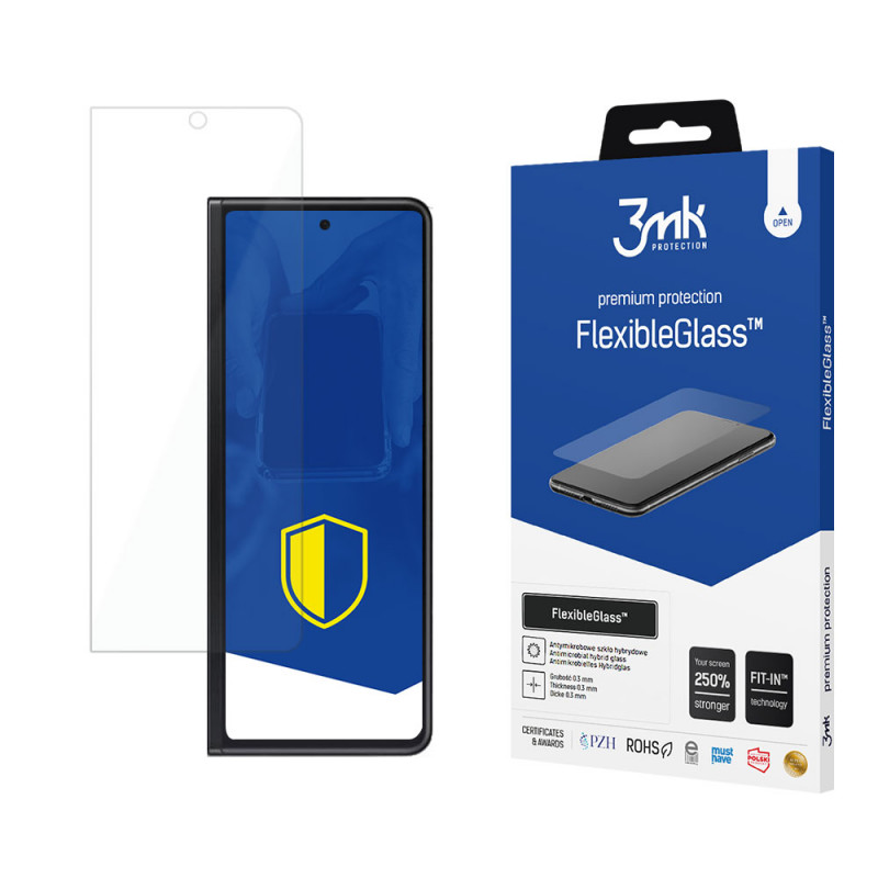3MK FlexibleGlass Υβριδικό Γυαλί Προστασίας Οθόνης για Samsung Galaxy Z Fold 3 5G (μπροστινή)
