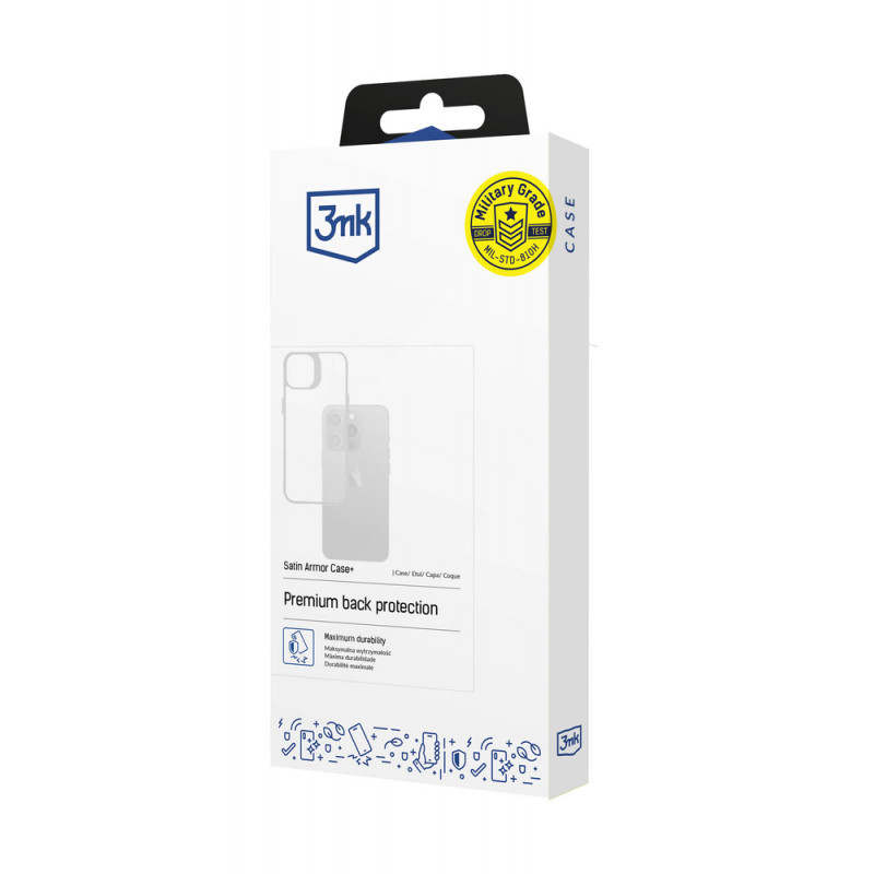 Θήκη 3MK Satin Armor Case+ για Apple iPhone 13 Pro Max (3MK3503), μαύρη