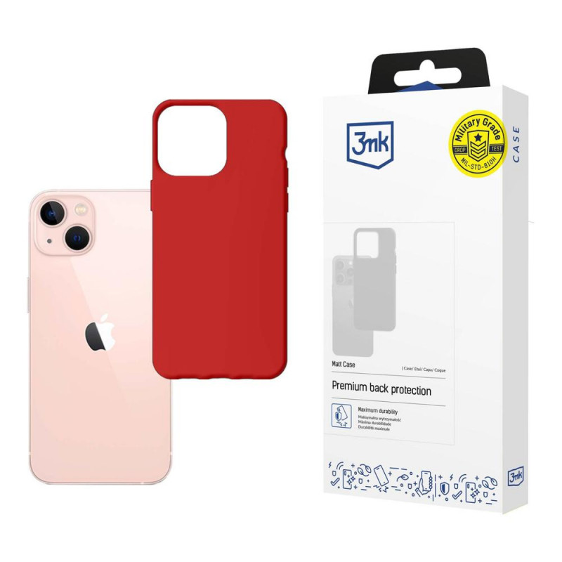 Θήκη 3MK Matt Case 3MK4032 για Apple iPhone 14, κόκκινη