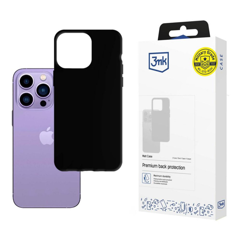 Θήκη 3MK Matt Case 3MK4039 για Apple iPhone 14 Pro, μαύρη