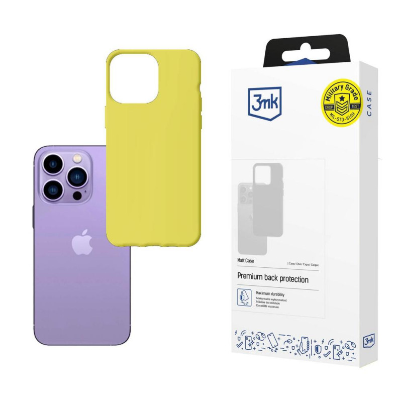 Θήκη 3MK Matt Case για Apple iPhone 14 Pro, λαχανί