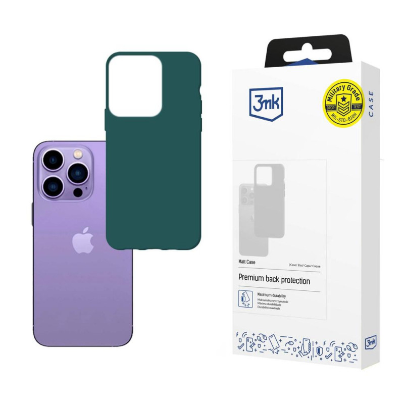 Θήκη 3MK Matt Case 3MK4049 για Apple iPhone 14 Pro Max, σκούρο πράσινο