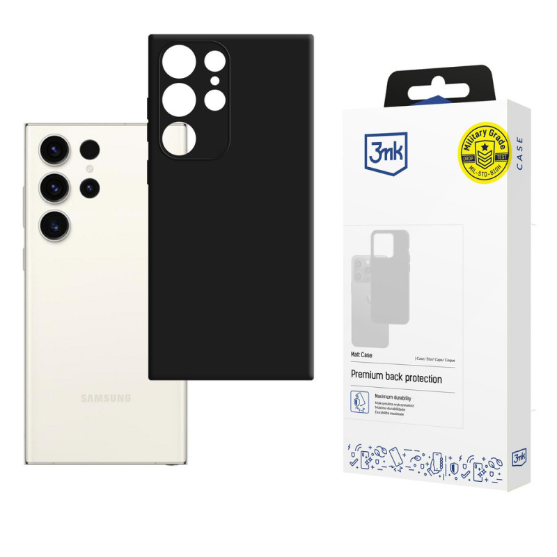 Θήκη 3MK Matt Case για Samsung Galaxy S23 Ultra, μαύρη