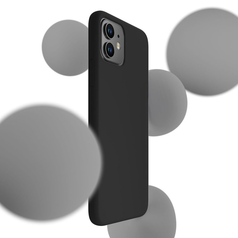 Θήκη σιλικόνης 3MK για Samsung Galaxy A24 4G, μαύρη
