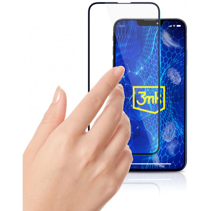 3MK HardGlass Max Lite Αντιχαρακτικό Τζάμι Προστασίας Οθόνης για Samsung Galaxy M55, Μαύρο