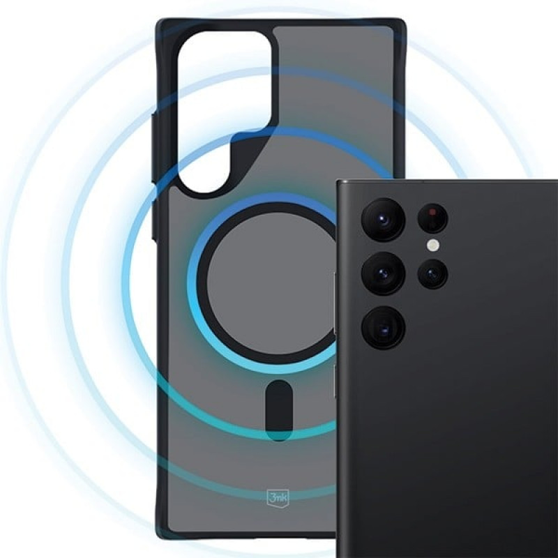 Θήκη 3MK Smoke MagCase με MagSafe για Samsung Galaxy S22 Ultra 5G, Ημιδιαφανής