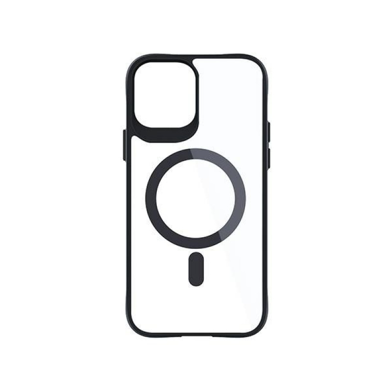 Θήκη 3MK Satin Armor MagCase με MagSafe για Apple iPhone 12 Pro Max, Διάφανη με Μαύρο Πλαίσιο