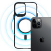 Θήκη 3MK Satin Armor MagCase με MagSafe για Apple iPhone 12 Pro Max, Διάφανη με Μαύρο Πλαίσιο