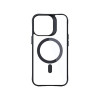 Θήκη 3MK Satin Armor MagCase με MagSafe για Apple iPhone 14 Pro Max, Διάφανη με Μαύρο Πλαίσιο