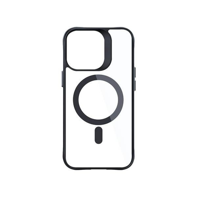 Θήκη 3MK Satin Armor MagCase με MagSafe για Apple iPhone 14 Pro Max, Διάφανη με Μαύρο Πλαίσιο