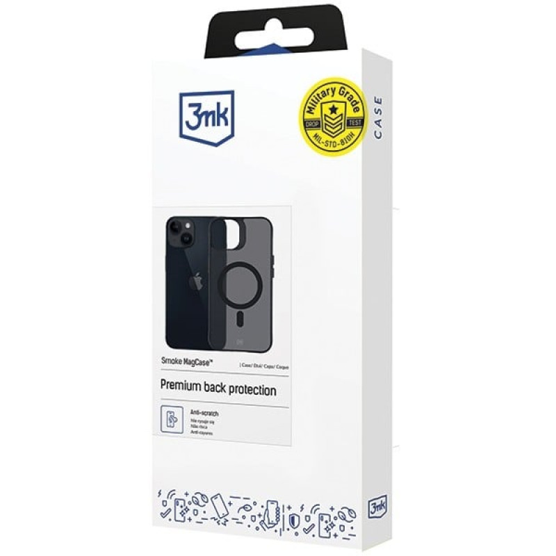 Θήκη 3MK Smoke MagCase με MagSafe για Apple iPhone 13 / 14, Ημιδιαφανής