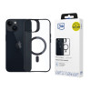 3MK Satin Armor MagCase με MagSafe για Apple iPhone 13 / 14, Διαφανής με Μαύρο Πλαίσιο (156075-0)