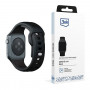 3mk Σιλικόνης Λουράκι Ρολογιού για Apple Watch 38/40/41 mm, μαύρο
