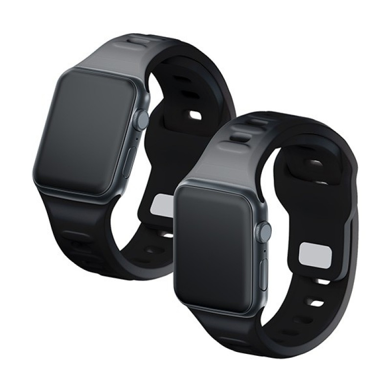 3mk Σιλικόνης Λουράκι Ρολογιού για Apple Watch 38/40/41 mm, μαύρο