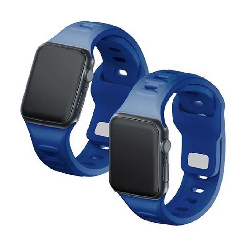 3mk Σιλικόνης Λουράκι Ρολογιού για Apple Watch 38/40/41 mm, μπλε