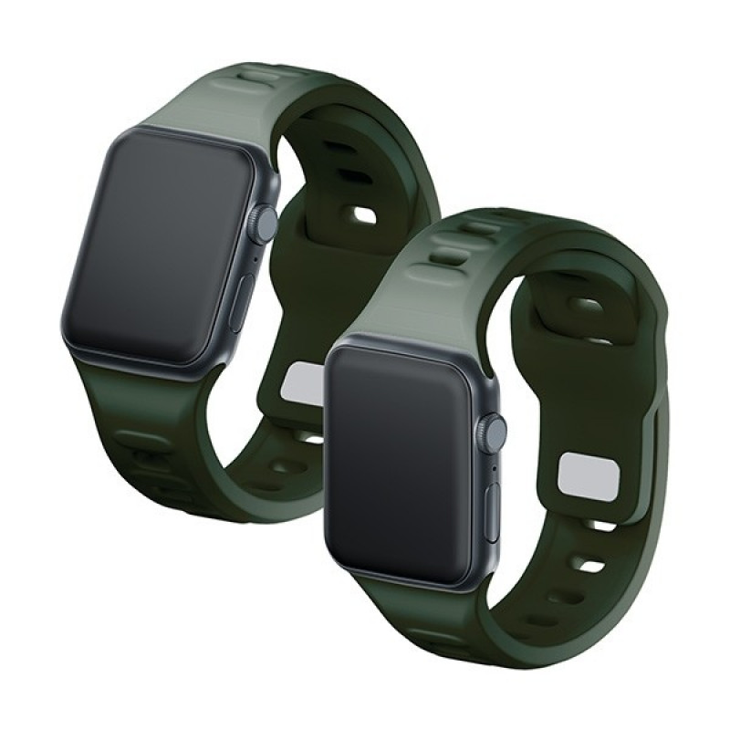 3mk Σιλικονούχο Λουράκι Ρολογιού για Apple Watch 38/40/41 mm, σκούρο πράσινο
