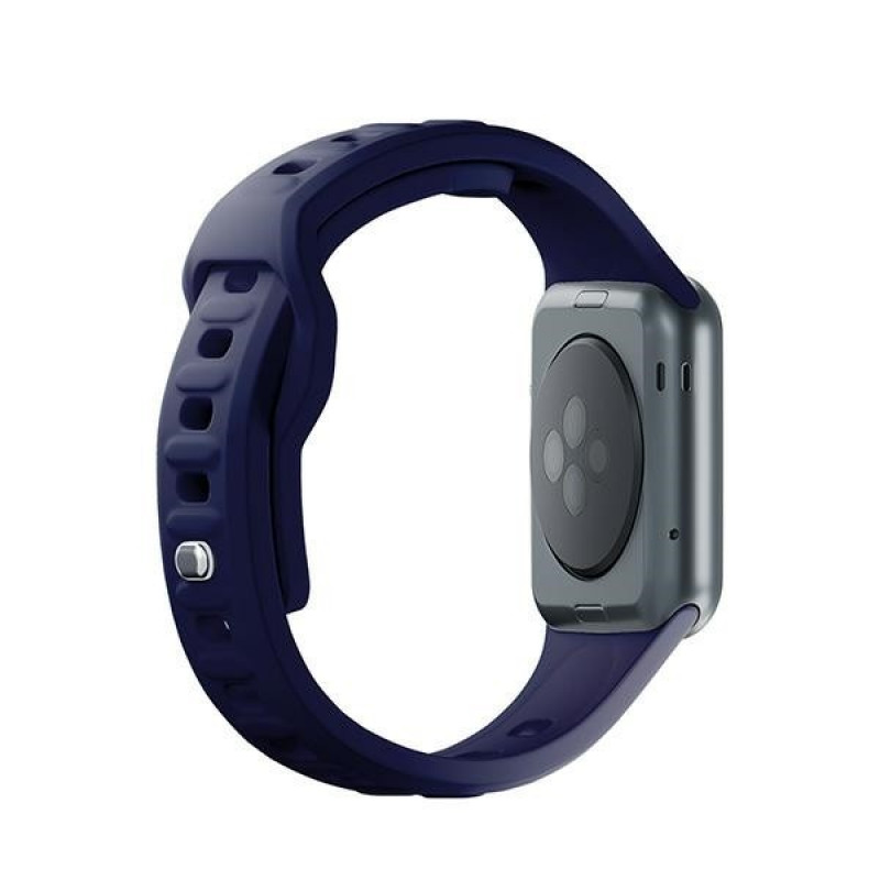 Λουράκι ρολογιού από σιλικόνη 3mk για Apple Watch 38/40/41 mm, θαλασσί μπλε