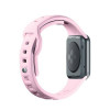 Λουράκι ρολογιού 3mk Silicone για Apple Watch 38/40/41 mm, ροζ πούδρας
