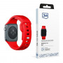 3mk Σιλικόνης Λουράκι Ρολογιού για Apple Watch 38/40/41 mm, κόκκινο