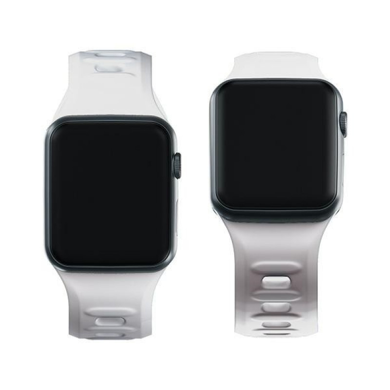 Λουράκι ρολογιού 3mk Silicone για Apple Watch 38/40/41 mm, λευκό