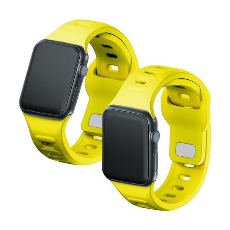 3mk Σιλικονούχο Λουράκι Ρολογιού για Apple Watch 38/40/41 mm, κίτρινο