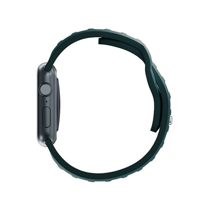 3mk Λουράκι Ρολογιού Σιλικόνης για Apple Watch 42/44/45/49 mm, evergreen
