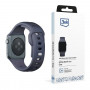 3mk Σιλικόνης Λουράκι Ρολογιού για Apple Watch 42/44/45/49 mm, γκρι
