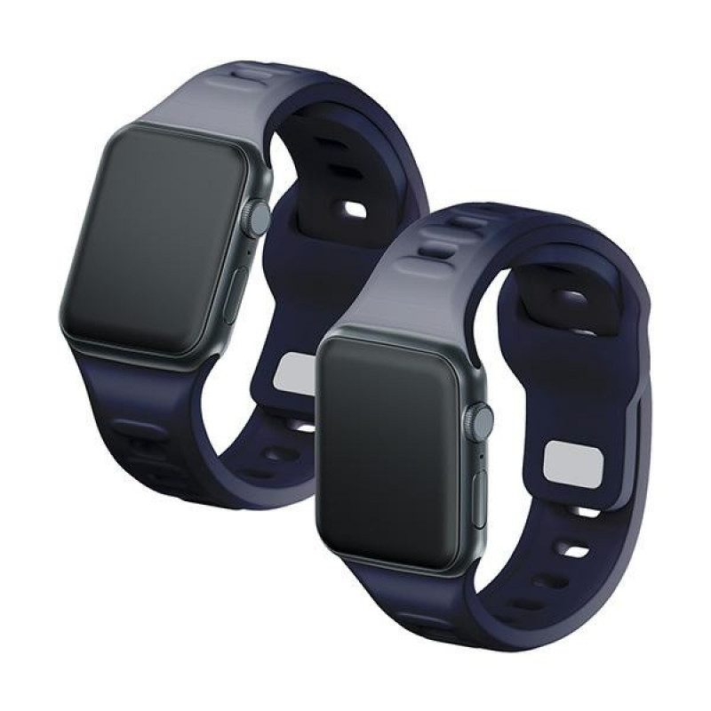 3mk Σιλικόνης Λουράκι Ρολογιού για Apple Watch 42/44/45/49 mm, γκρι