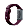 3mk Σιλικόνης Λουράκι Ρολογιού για Apple Watch 42/44/45/49 mm, mulberry / burgundy