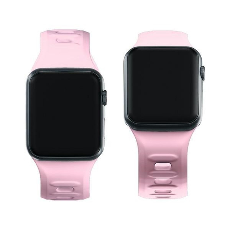 3mk Silicone Watch Strap για Apple Watch 42/44/45/49 mm, ροζ πούδρας