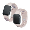 3mk Σιλικονούχο Λουράκι Ρολογιού για Apple Watch 42/44/45/49 mm, ροζ-μπεζ / latte