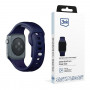 3mk Σιλικόνης Λουράκι Ρολογιού για Apple Watch 42/44/45/49 mm, ocean blue