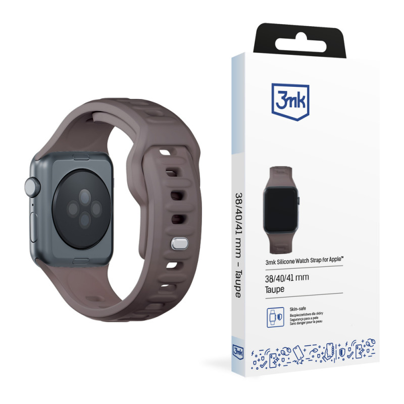 3mk Silicone Watch Strap για Apple Watch 42/44/45/49 mm, ταυ