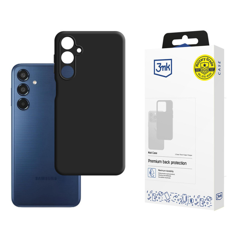 3MK Matt Case Samsung Galaxy M35 5G, μαύρο